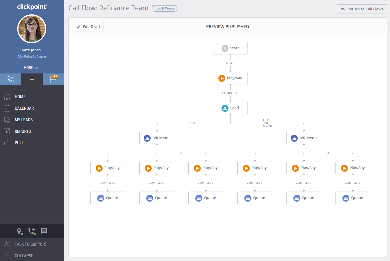 ClickPoint lead management software